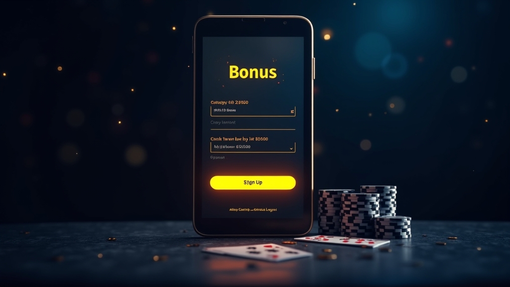Casino registration form highlighting the promo code field